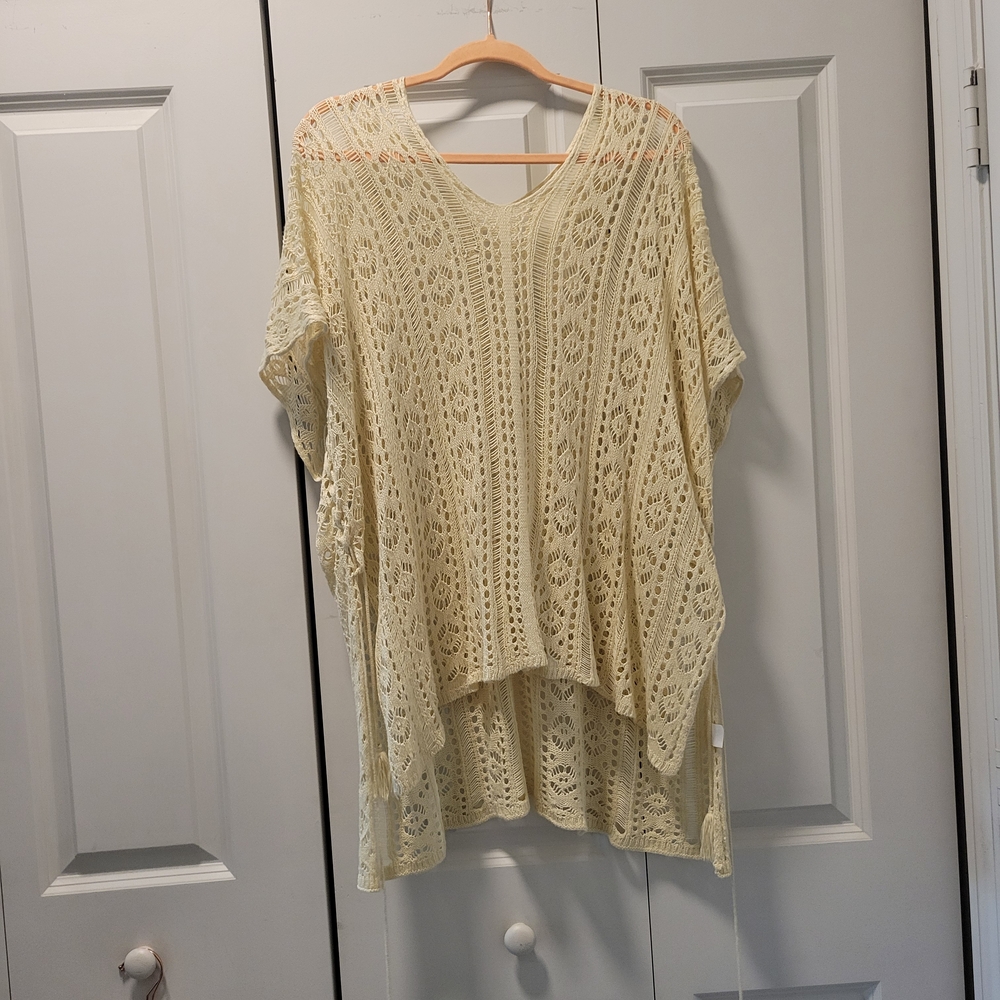 Boho Cream Lace Cape for Women
